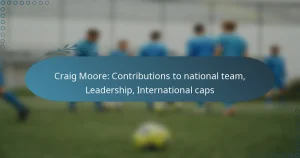 Read more about the article Craig Moore: Contributions to national team, Leadership, International caps