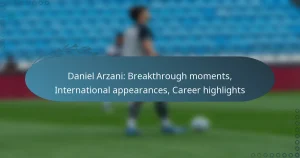 Read more about the article Daniel Arzani: Breakthrough moments, International appearances, Career highlights