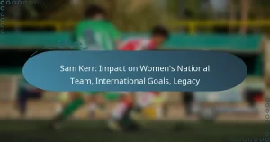 Read more about the article Sam Kerr: Impact on Women’s National Team, International Goals, Legacy